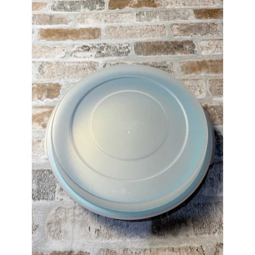 Pampered Chef Teal Blue Tart Pan with Removable Bottom and Lid 9.5 Inch 1608